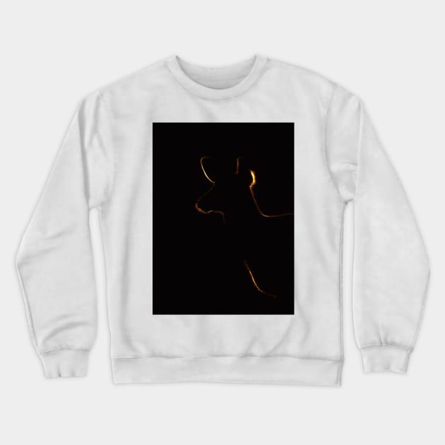 Sunset Doe - White-tailed deer Crewneck Sweatshirt by Jim Cumming